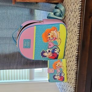Loungefly Max & Roxanne Mini Backpack and Wallet